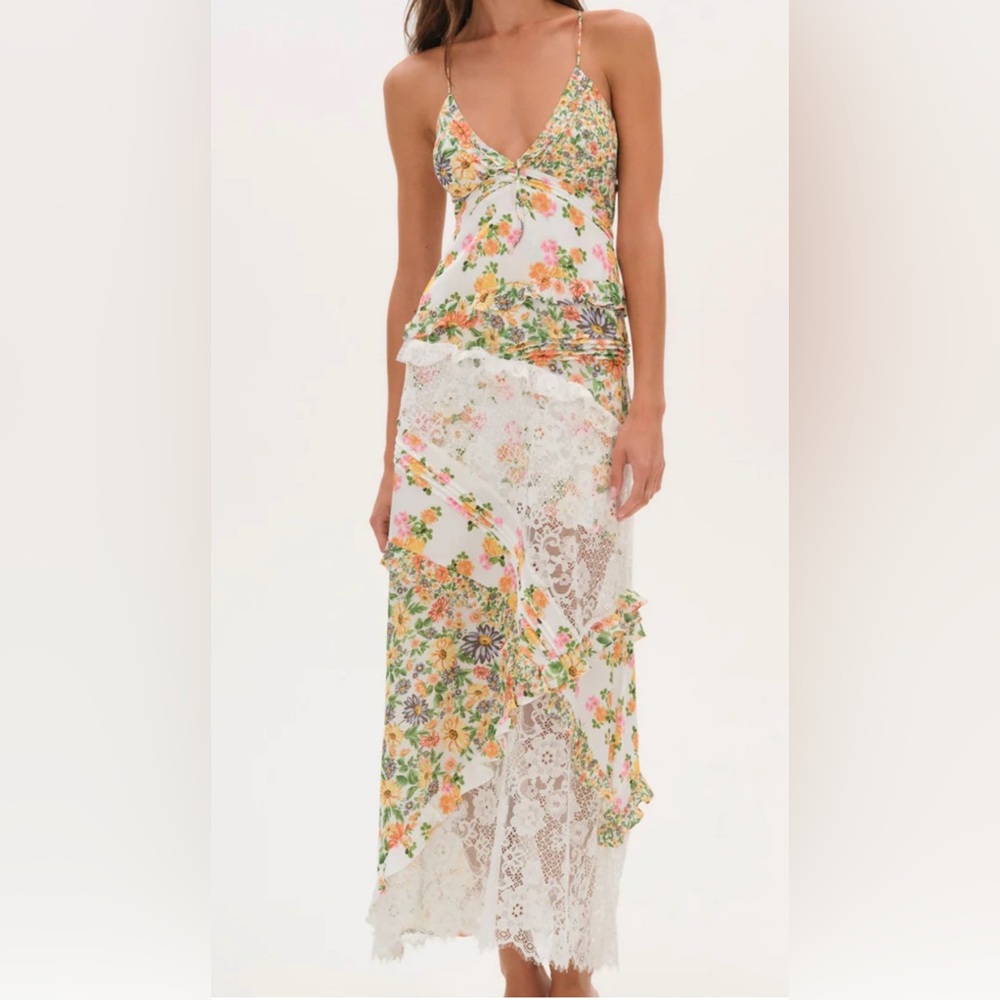 For Love And Lemons Rosalyn Maxi Dress